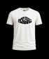White t-shirt with 'Pickleball' text and pickleball ball graphic on a white background
